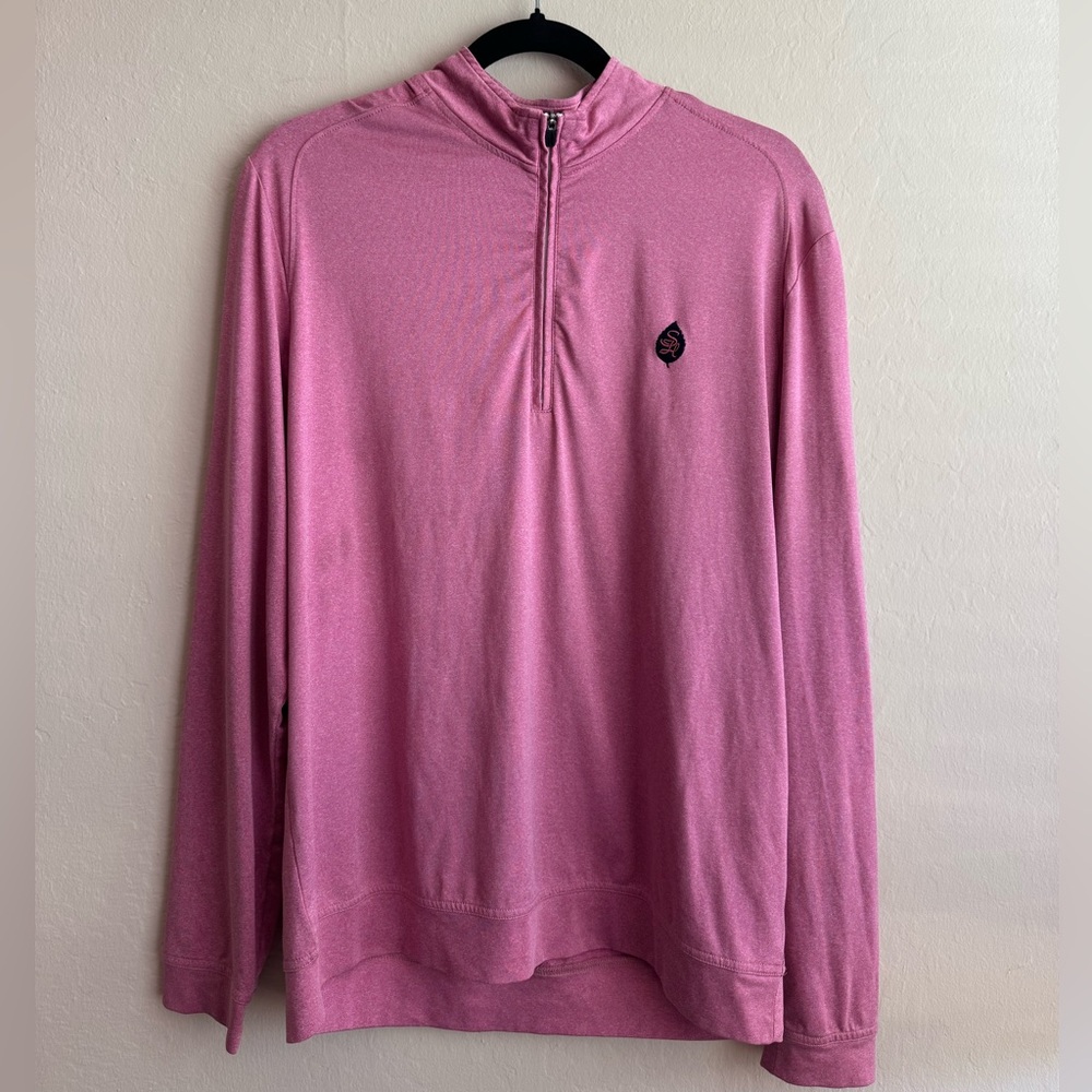 Johnnie-O Pink Quarter-Zip